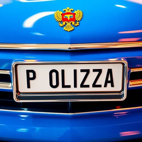 russian police car plate