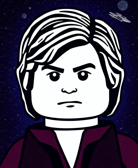 han solo lego hair