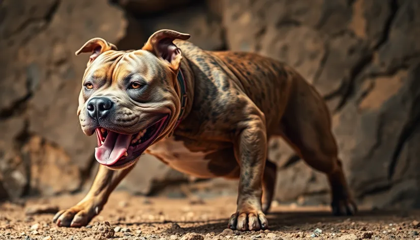 buff pitbull dog