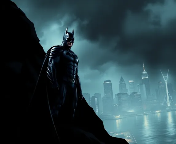 batman overlooking gotham