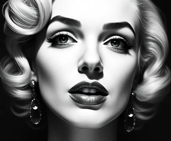 marilyn monroe black and