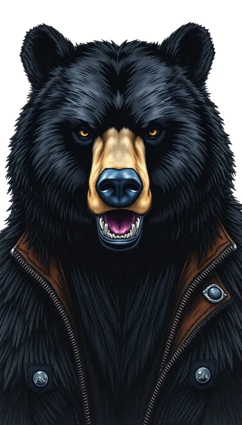 black bear jackeddrawing