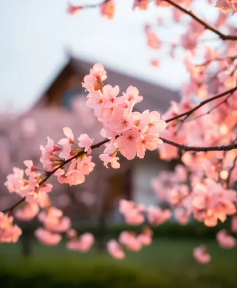 cherry blossom landscape paintings