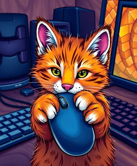 paw with hcomputer mouse