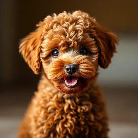 brown miniature poodle