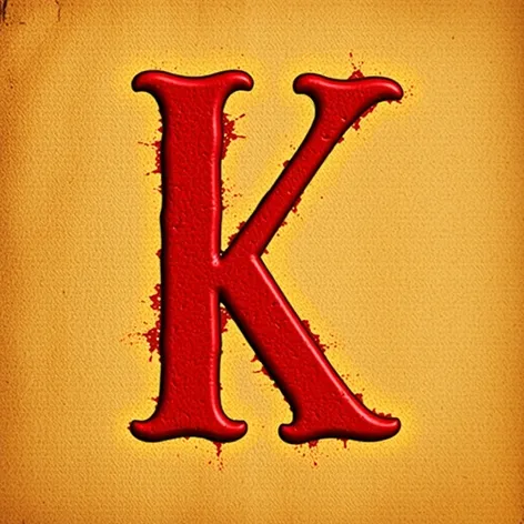 red letter k