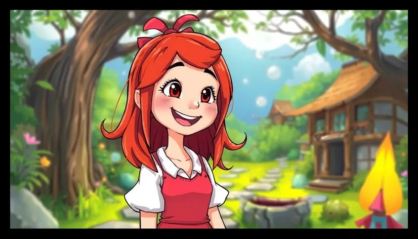 cartoon with red hair