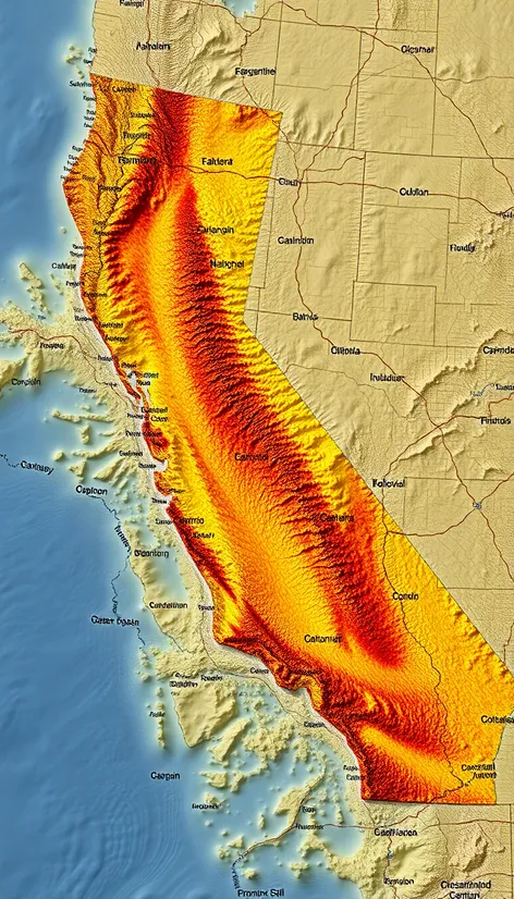 southern california physical map