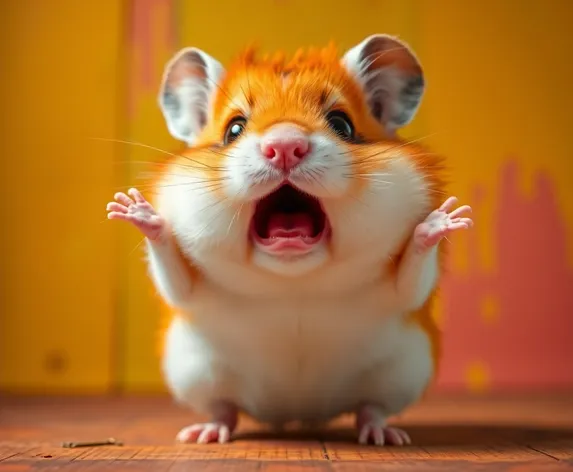 scared hamster meme