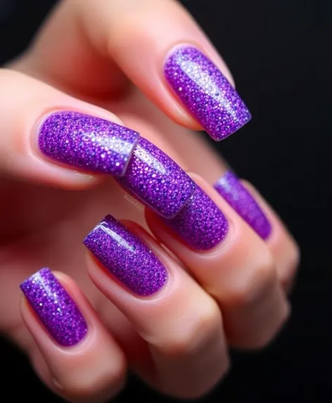 purple ombre nails