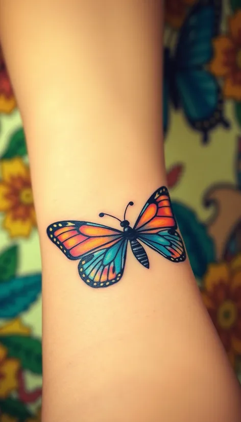 butterfly tattoos on wrist