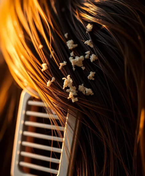 dandruff in comb