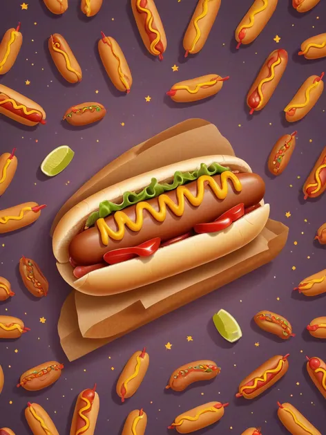 hot dog cartoon