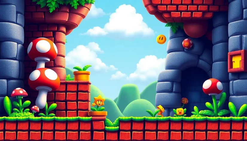 super mario bros background