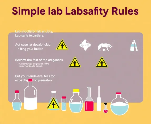 simple lab safety rules