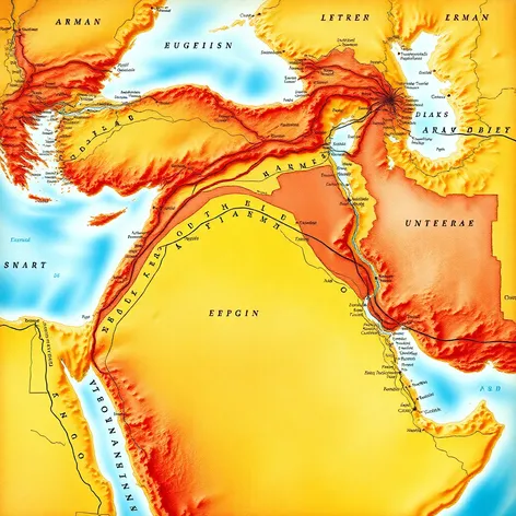 assyria on a map