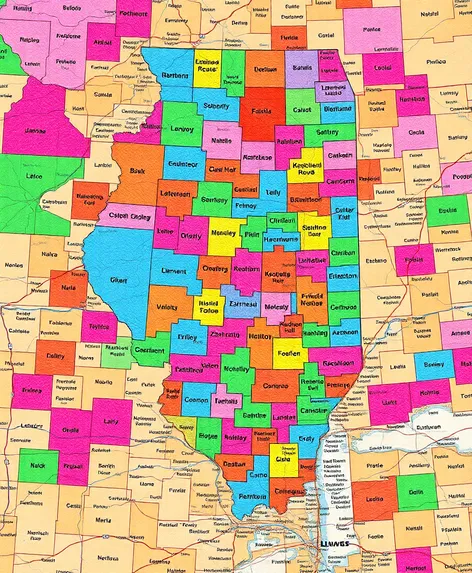 illinois county map