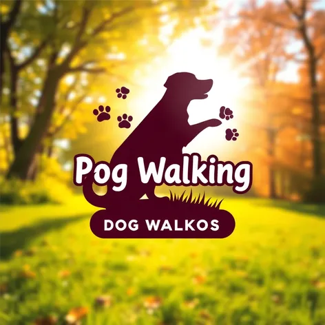 dog walking buisness logo