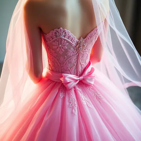 pink ball dress