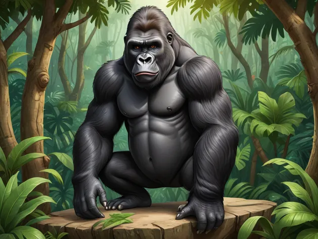 cartoon gorilla