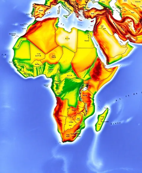 map of africa and