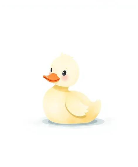 cute cartoon duckling