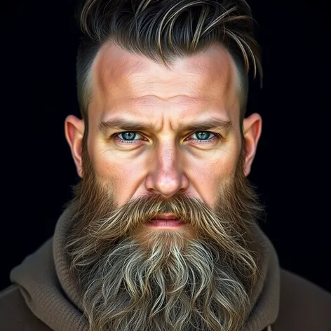 beard with hair style