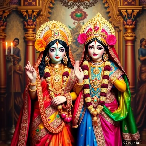 radha with krishna