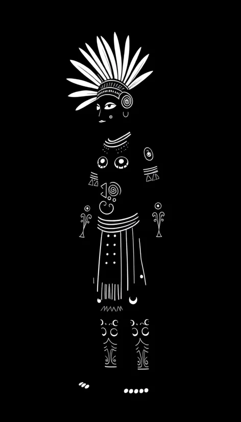 silhouette primitive taino