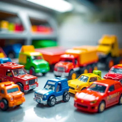 toy cars and trucks