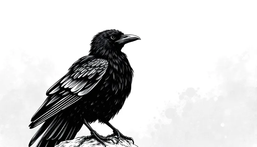 crow drawing