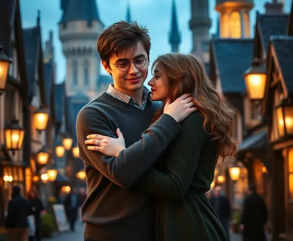 harry potter kissing hermione