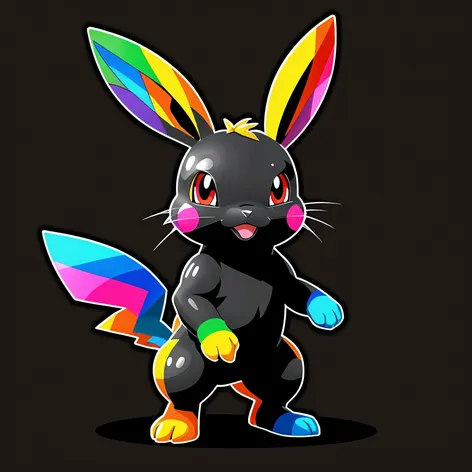 rainbow bunny