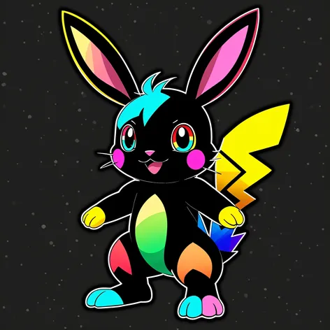 rainbow bunny