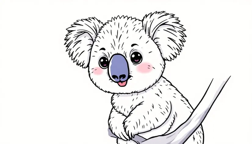 koala coloring page