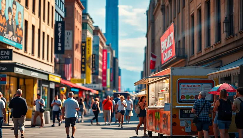 food truck drawing