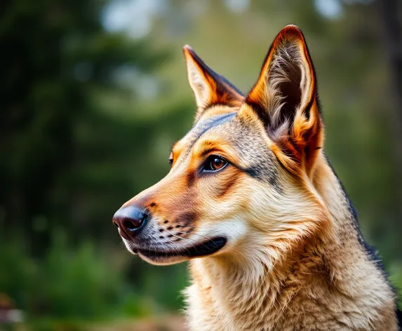 brown alsatian