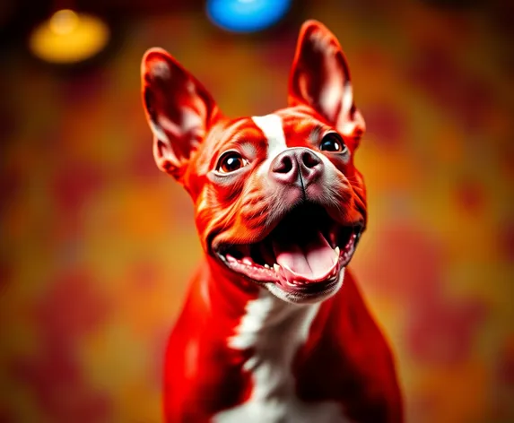 red boston terrier