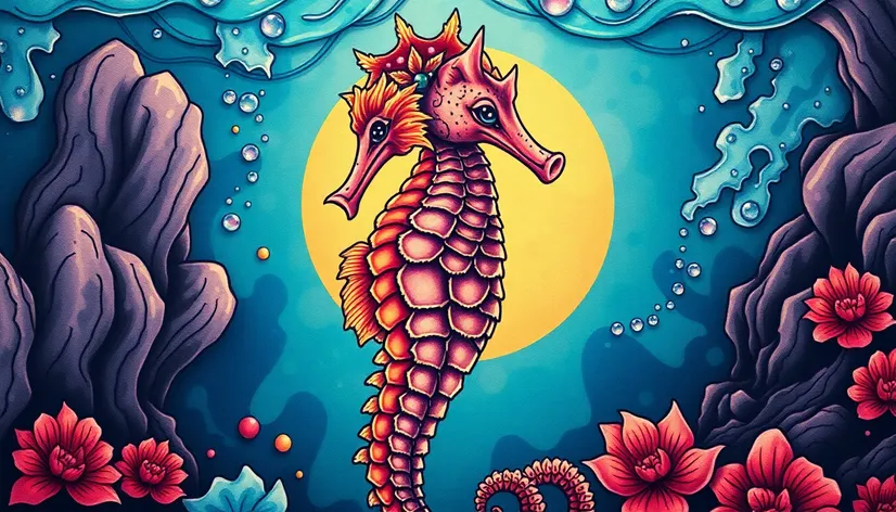 seahorse tattoo designs