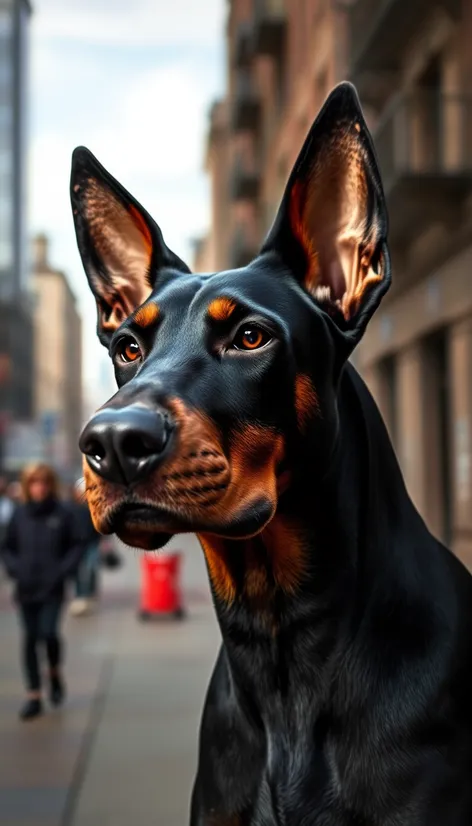 doberman uncut ears