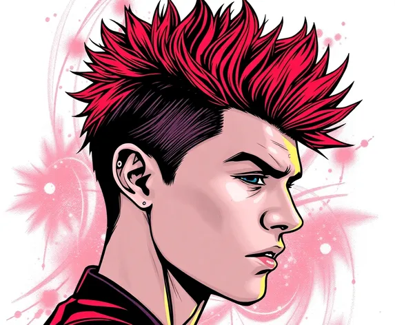 men's spiky hair