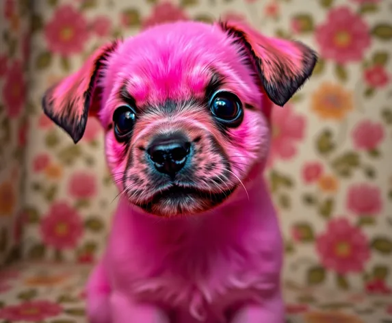 cute pink puppy wallpaper