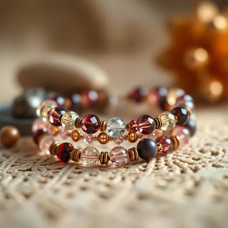 bracelet with glass beads