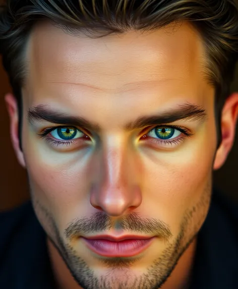 mens with green eyes