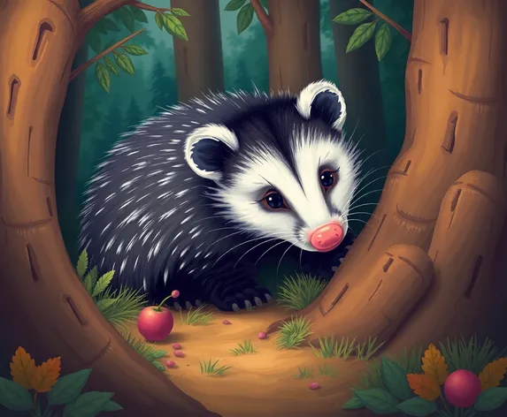 cute opossum