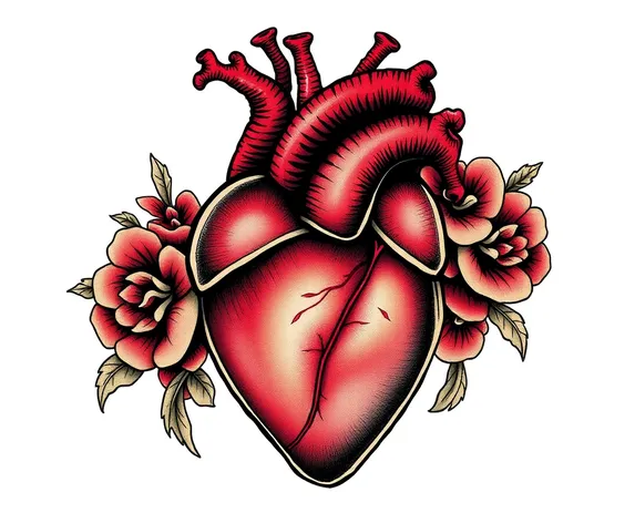 anatomical tattoo heart