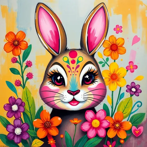 face paint bunny