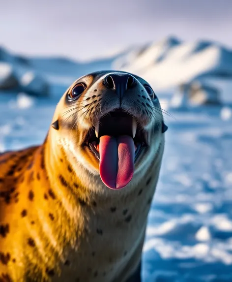 seal tounge out