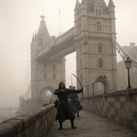 Medieval London Bridge and