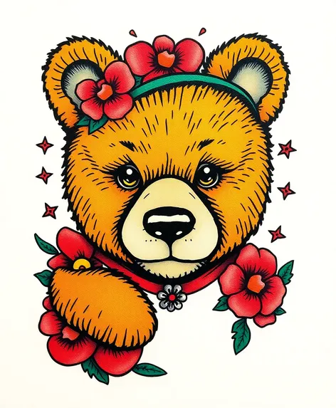 teddy bear tattoo